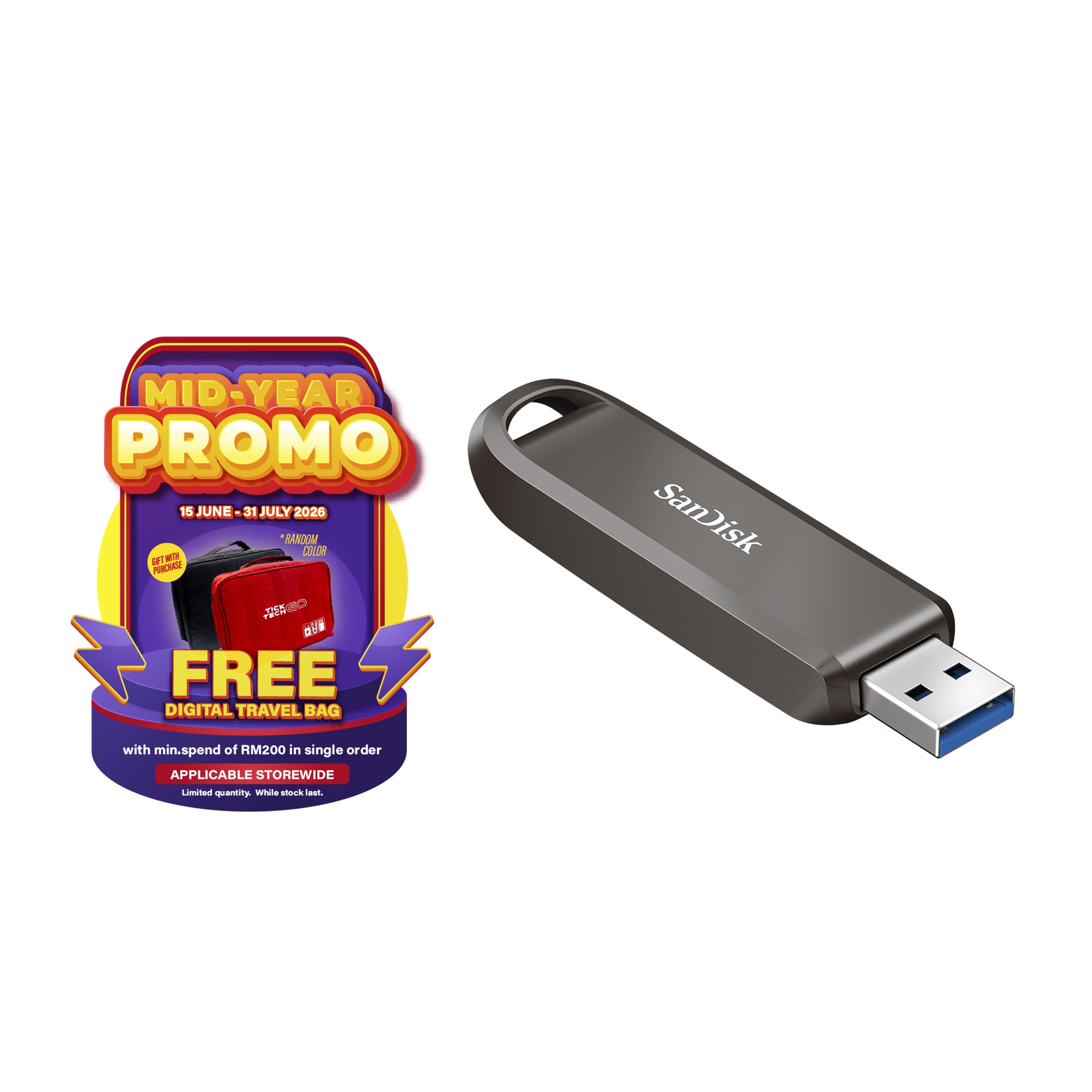 SanDisk Extreme PRO® CZ820 Solid-State Flash Drive with USB-A (256GB/ 512GB/ 1TB/ 2TB)-Data Storage-futuromic